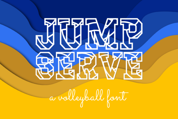 Jump Serve Display Font By WADLEN
