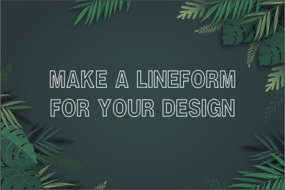 Lineform Font PNG with transparent background - Preview 1