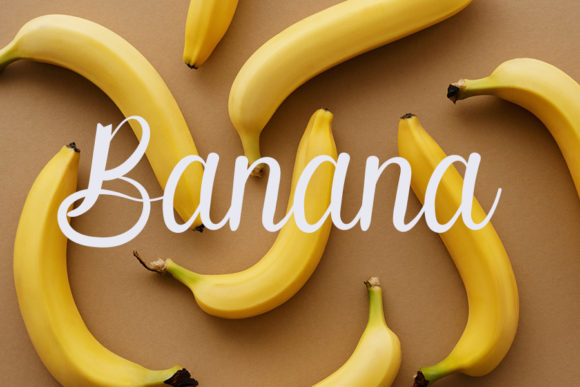 Milk Orange Font PNG with transparent background - Preview 2