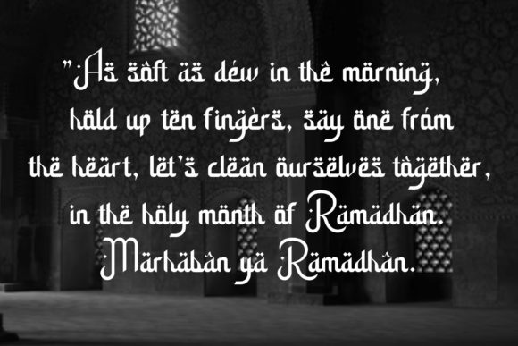 Ramadhan Amazing Font PNG with transparent background - Preview 2