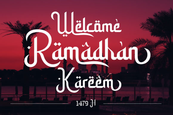 Ramadhan Amazing Font PNG with transparent background - Preview 3