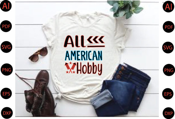 All American Hobby Svg Design Graphic Crafts By Top Prints Tee