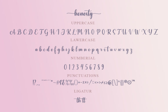 Honesty Font - Preview 3