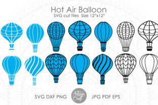 Hot Air Balloon SVG Cut File · Creative Fabrica