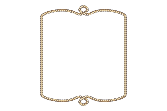 Rope Border. Lasso String. Marine Cord F Illustration Illustrations Imprimables Par microvectorone