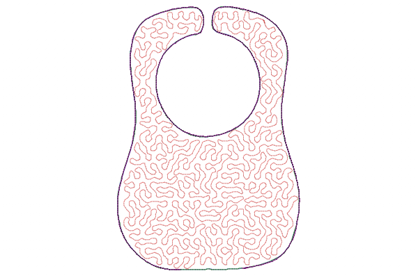 Baby Bib Stippling in the Hoop