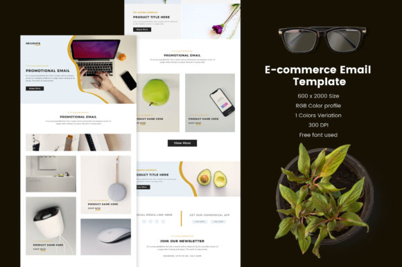 Mailchimp Email Templates Graphic by muhammadimu2322 · Creative Fabrica