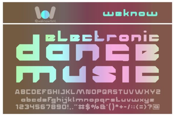 House Music Font PNG with transparent background - Preview 4
