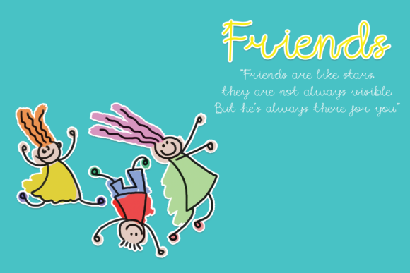Kids Station Font PNG with transparent background - Preview 3