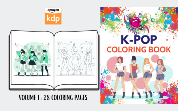 Preview of Kpop Coloring Pages coloring pages for kids