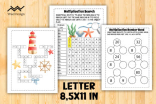 Multiplication Worksheet Math Activity Graphic by Waeldesign · Creative ...