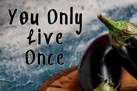 Purple Eggplant Font PNG with transparent background - Preview 1