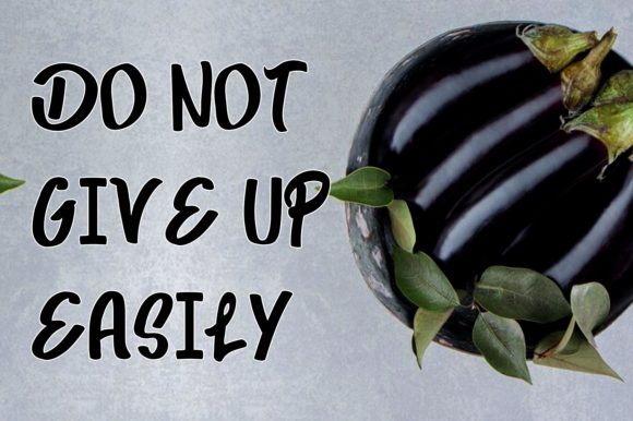 Purple Eggplant Font PNG with transparent background - Preview 2