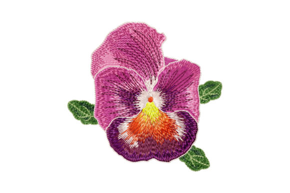 Single Lilac Pansy Flower