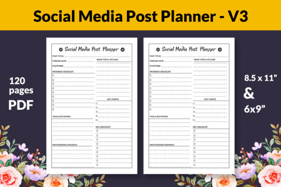 Social Media Post Planner - Graphic by King_publisher · Creative Fabrica