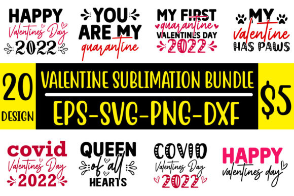 Preview of Valentine Sublimation Designs Bundle Valentine sublimation design
