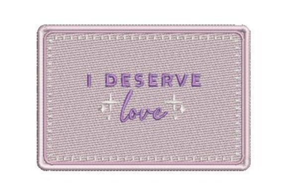 Affirmation Card I Deserve Love