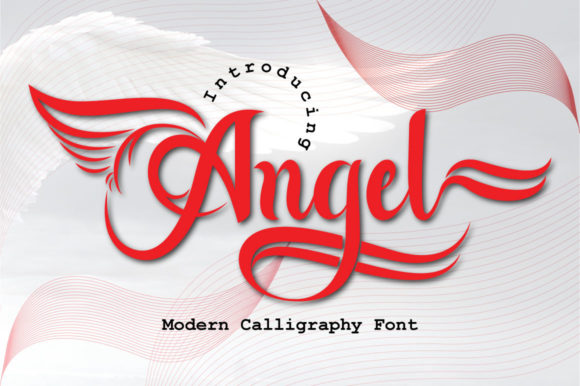 アイドル [MINYYUNY] Angel Script Lettering Color Angel Font by Arzaq's Studio · Creative Fabrica