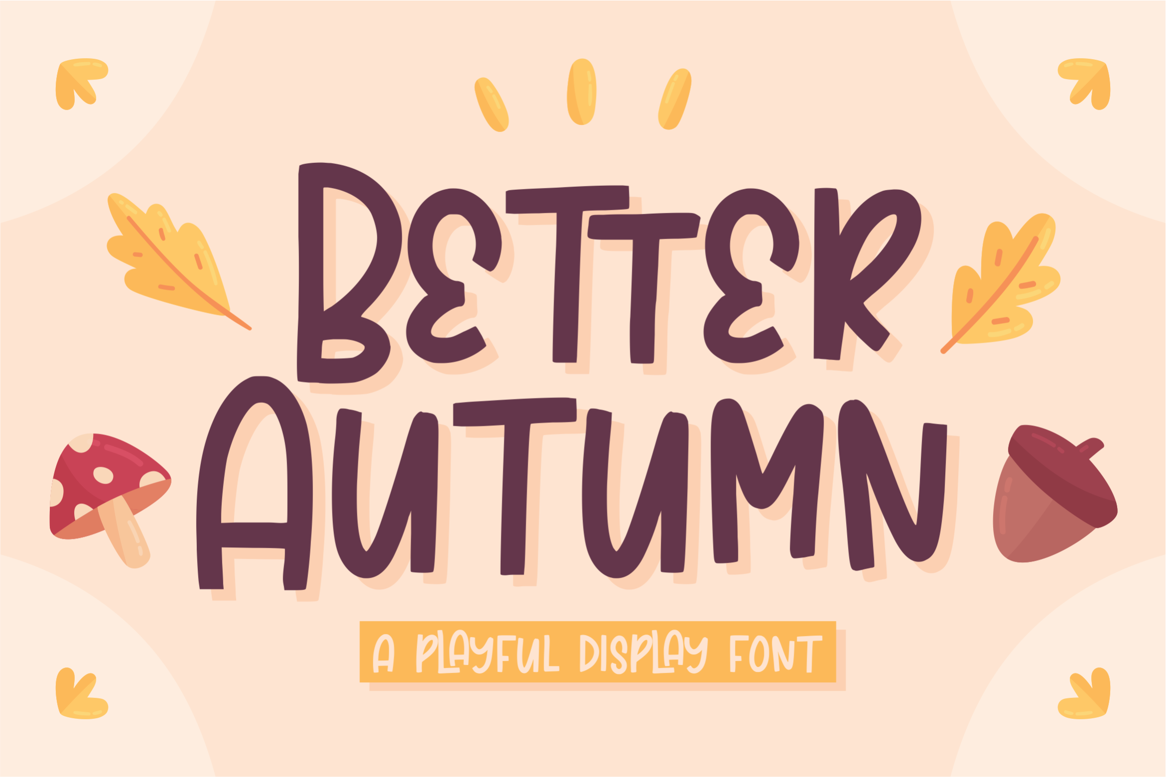Better Autumn font — balanced fall script typeface for blog headers and product labels