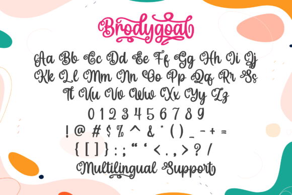 Brodygoal Font - Preview 1