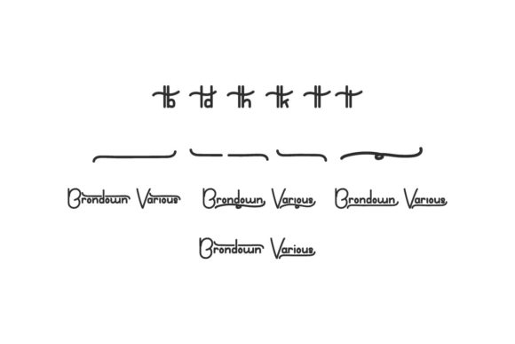 Brondown Various Font - Preview 4
