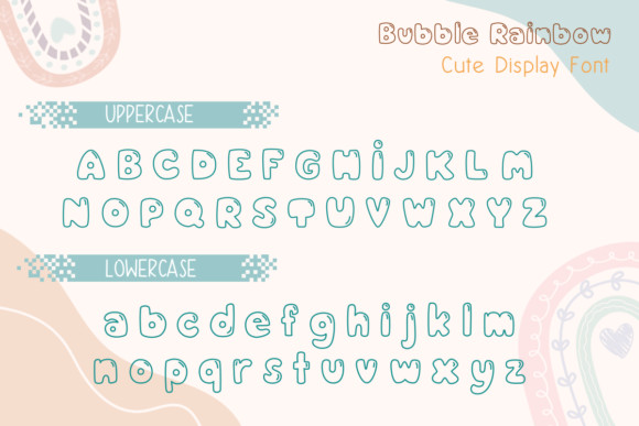 Bubble Rainbow Font - Preview 1