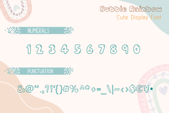 Bubble Rainbow Font - Preview 2