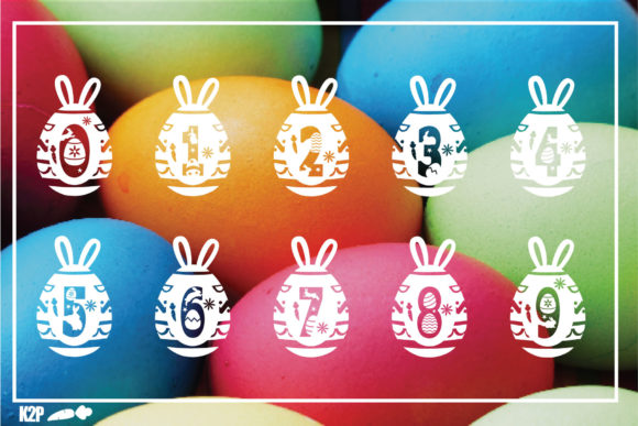 Easter Egg Monogram Font - Preview 3