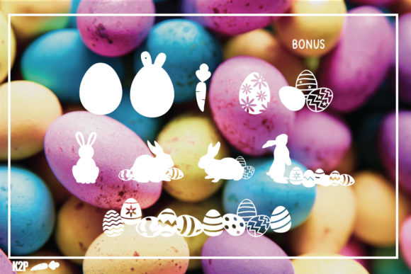 Easter Egg Monogram Font - Preview 4
