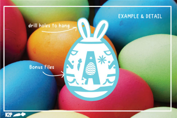 Easter Egg Monogram Font - Preview 5