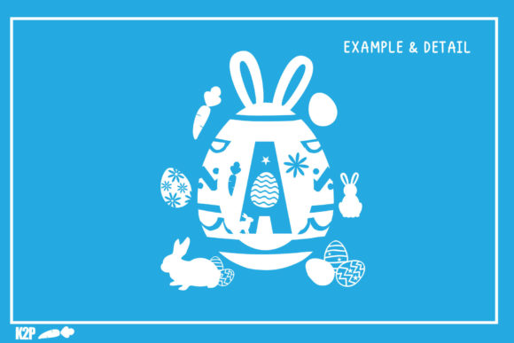 Easter Egg Monogram Font - Preview 6