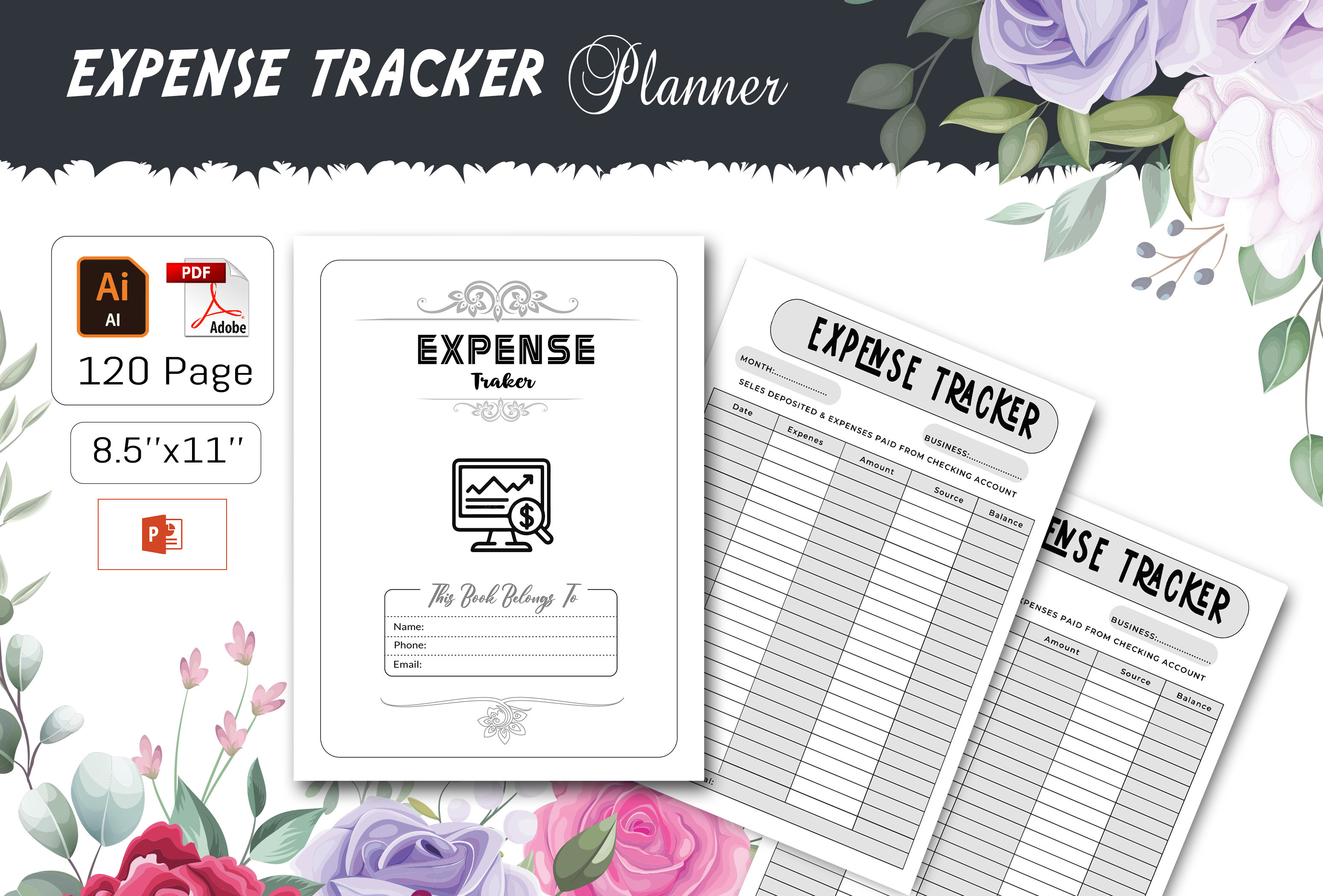 Expense Tracker Graphic by Design_hut · Creative Fabrica