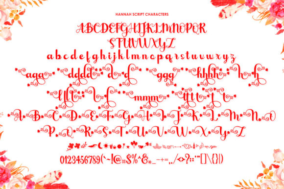 Hannah Script Font PNG with transparent background - Preview 3