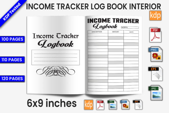 Income and Expense Tracker Log Book | KD