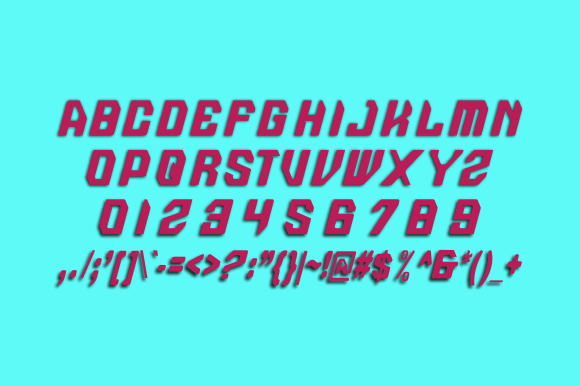 Jet Darat Font PNG with transparent background - Preview 2