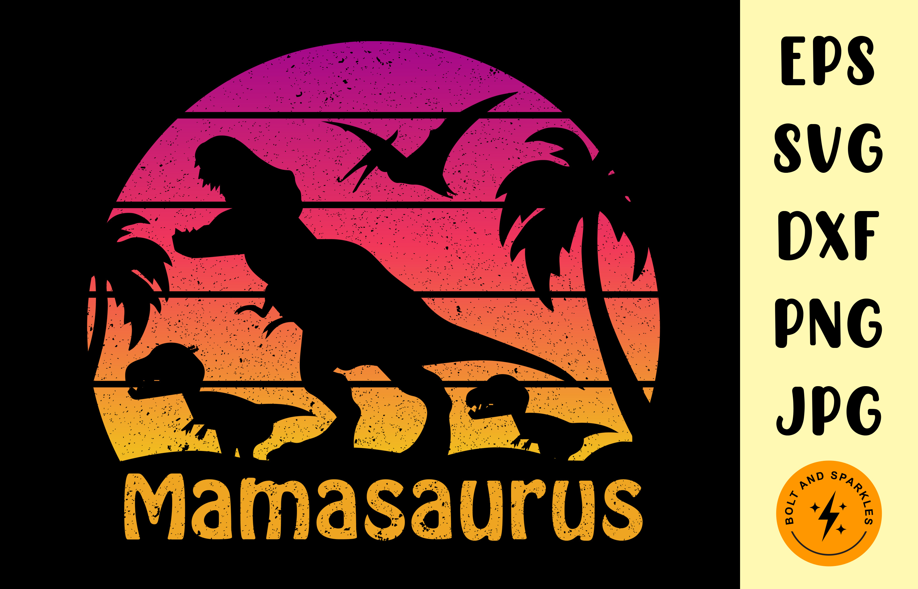 Mamasaurus Graphic by Bolt and Sparkles · Creative Fabrica