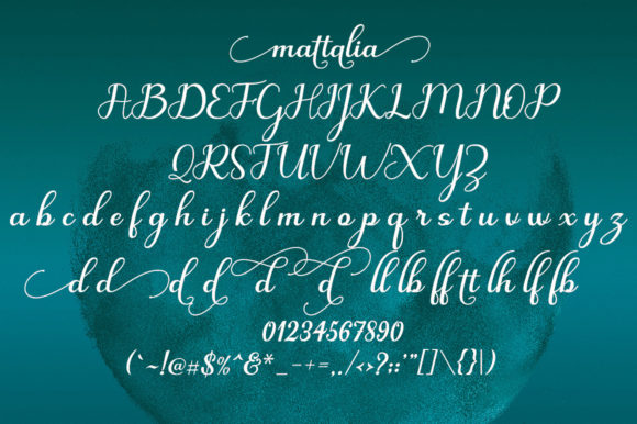 Mattalia Font font preview - 3