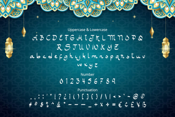 Miracle Ramadhan Font PNG with transparent background - Preview 4
