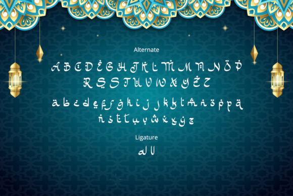 Miracle Ramadhan Font PNG with transparent background - Preview 5