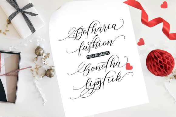 Sinthiya Bella Font PNG with transparent background - Preview 4