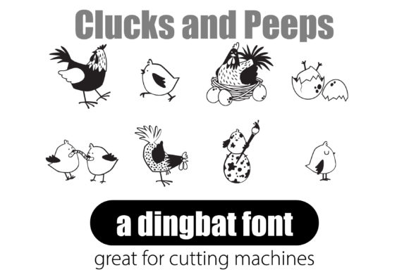 Clucks and Peeps Font - Preview 1