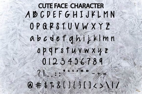 Cute Face Font - Preview 4