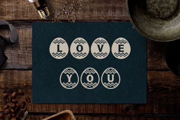 Easter Egg Tribal Font - Preview 6