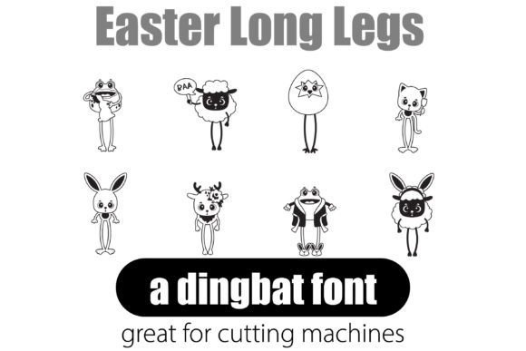 Easter Long Legs Font - Preview 1