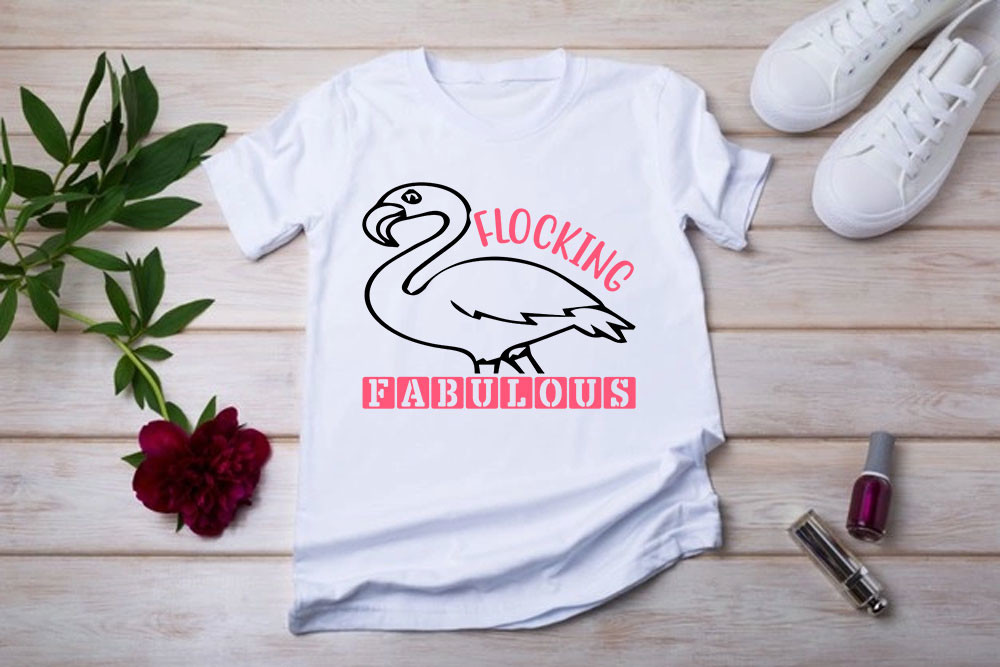 Flamingo SVG Design, Flocking Fabulous Graphic by SHT Merch Graphics ...
