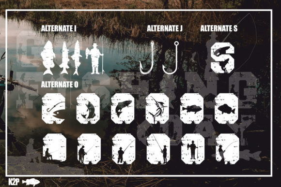 Go Fishing Day Font font preview - 4