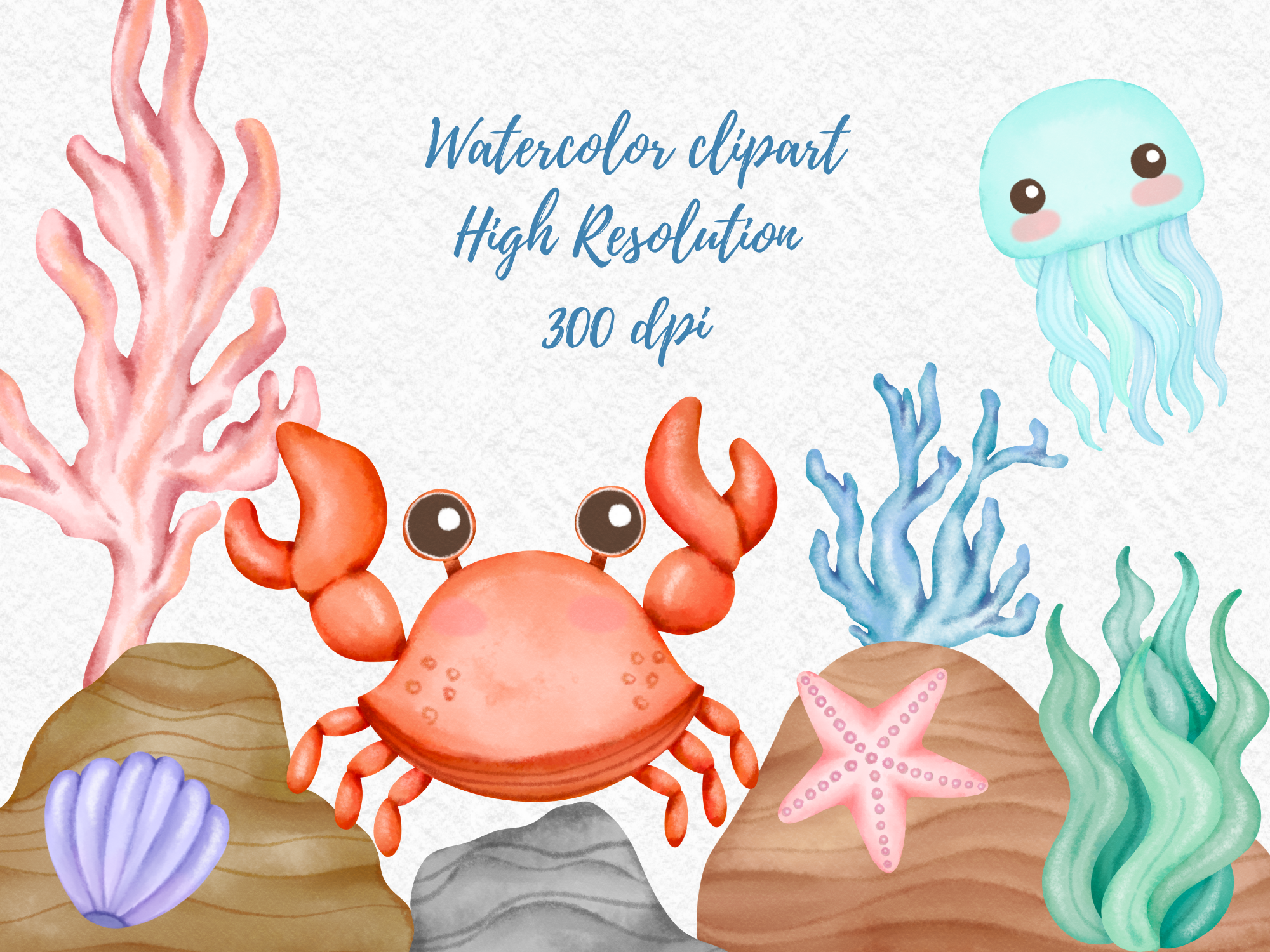 Nautical Ocean Elements Watercolor - photo 5
