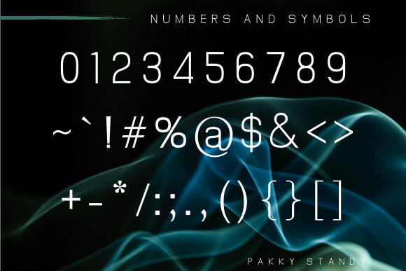 Pakky Standy Font PNG with transparent background - Preview 3