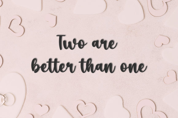 Peony Blossom Font PNG with transparent background - Preview 2