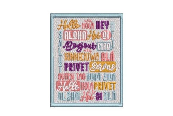 Poster of Hello in Different Languages